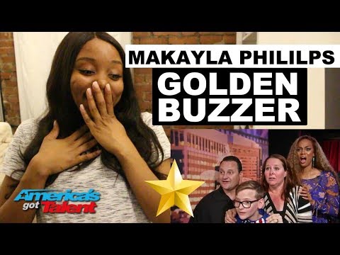MAKAYLA PHILLIPS - Golden Buzzer - America's Got Talent 2018 - REACTION | #ibukola