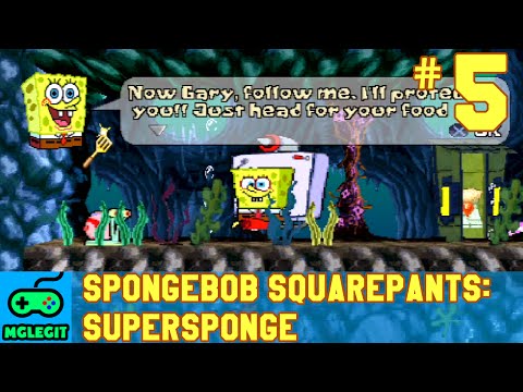 SpongeBob SquarePants SuperSponge Walkthrough Part 5 - Cavernous Canyons (PS1) (No Commentary)