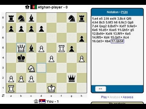 Amaterski šah - Nemanja Jozic - Kraljev gambit - komentar partije # 598