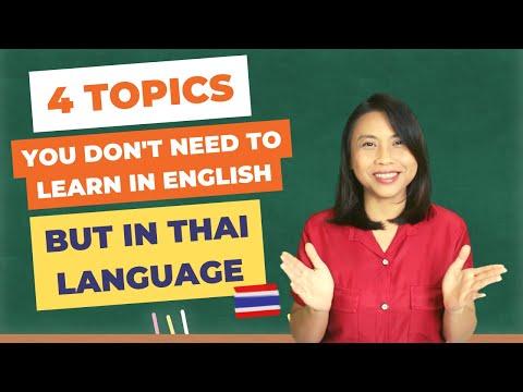 What don't exist in English sentence structure, but in Thai language