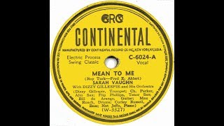 Mean To Me / Charlie Parker On Continental