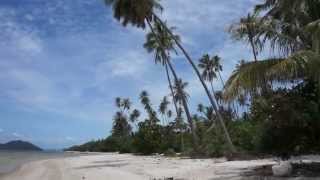 preview picture of video 'Самуи. Пляж Банг Као (Bang Kao). Центральная часть пляжа, отлив.'