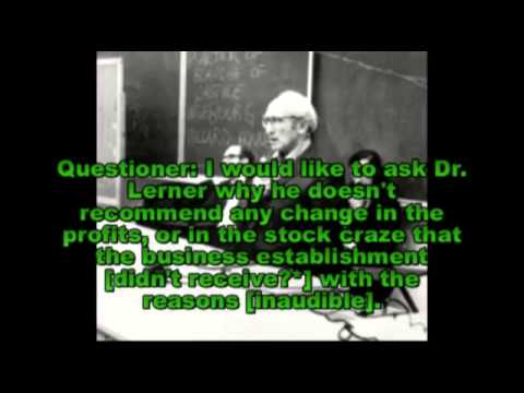 Thumbnail for Lyndon LaRouche Vs Abba Lerner Full Debate by Abba Lerner