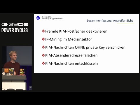 39C3 - KIM 1.5: Noch mehr Kaos In der Medizinischen Telematikinfrastruktur (TI)