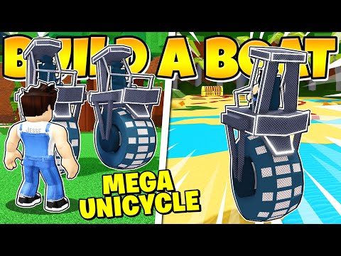 I BUILT A MONSTER TRUCK UNICYCLE In Build a Boat!