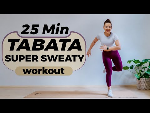 25 MINUTES - TABATA HIIT – SUPER SWEATY WORKOUT - HIGH INTENSITY CARDIO - NO EQUIPMENT – NO REPEAT