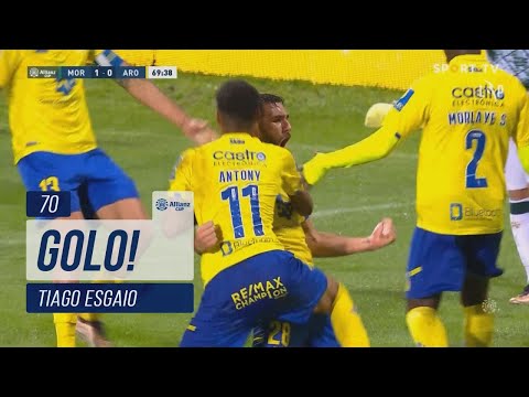 Goal | Golo Tiago Esgaio: Moreirense 1-(1) FC Arouca (Taça da Liga 22/23 - Quartos de Final)
