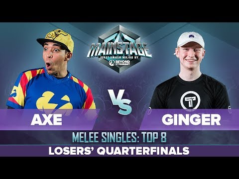 Axe vs Ginger - Losers' Quarterfinals: Melee Singles - Mainstage | Pikachu vs Falco