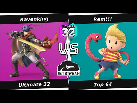 Ultimate 32 Top 64 - Ravenking (Ike) Vs. Rem!!! (Lucas) Smash Ultimate - SSBU