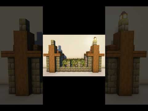 Minecraft: Big Wall / Fence Design Idea 2 #shorts