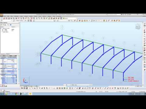 Nonlinear Static Analysis in Autodesk Robot 2017 of a Steel Portal Frame