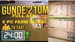KNIGHT ONLINE | 8 PC FARM  | EN İYİ AFK FARM SLOTUNDA 24 SAAT  | GÜNDE 210M