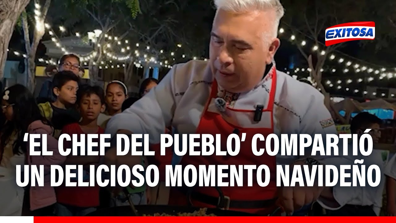 🔴🔵 'El Chef del Pueblo' preparó Aeropuerto para los niños y madres de la parroquia San Pedro