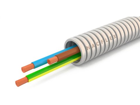 Video Tub copex cablat, conductor flexibil  inclus la interior 3x1.5 H07V-K MYF1.5