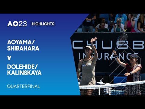 Aoyama/Shibahara v Dolehide/Kalinskaya Highlights | Australian Open 2023 Quarterfinal