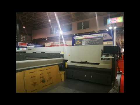 WDR200 single pass corrugated carton digital printer connect with high speed slotting machine