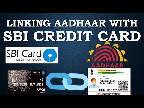 Link SBI credit card with adhar number