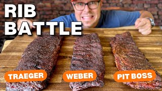 3 Racks of RIBS, 3 PELLET GRILLS - ULTIMATE RIB BATTLE - Tra