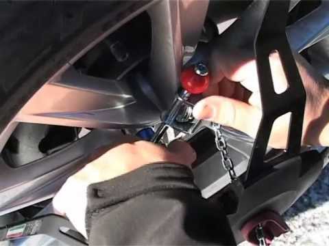 POLAIRE Trak LT : for alloy wheel, snow chain removing - chaine à neige roues alliage démontage