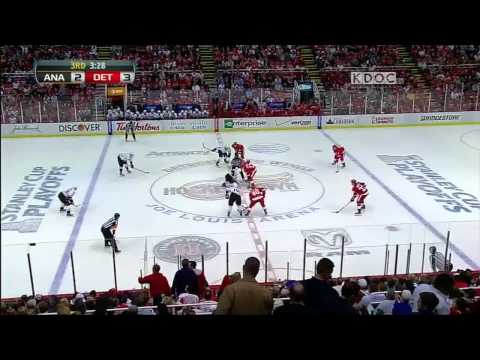 Emerson Etem wrister goal 3-2 May 10 2013 Anaheim Ducks vs Detroit Red Wings NHL Hockey