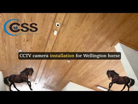 Security camera installation on a Wellington Florida equestrian property