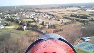 preview picture of video 'RC ParkZone F4U Corsair windy day take-off and landings'