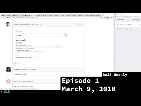 BxJS Weekly Ep. 1 - March 9th, 2018