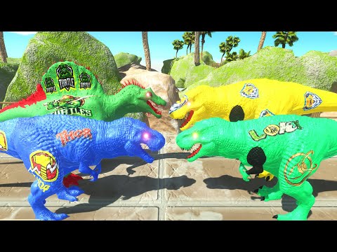 THOR and LOKI TEAM DEATH RUN - Animal Revolt Battle Simulator