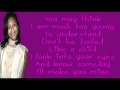 Tiffany Evans-Angel(Lyrics)