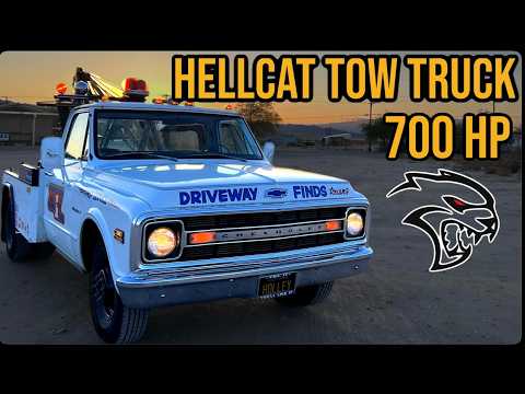 700 HORSEPOWER TOW TRUCK? Hellcat Supercharged LS Powered Full Build Up and FIRST DRIVE 1969 Chevy