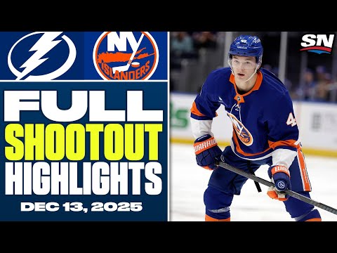 Tampa Bay Lightning at New York Islanders | FULL Shootout Highlights - December 13, 2025