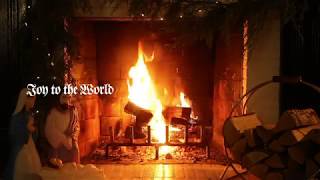 John Mark McMillan - &quot;Joy To The World&quot; | Christmas Yule Log Fireplace