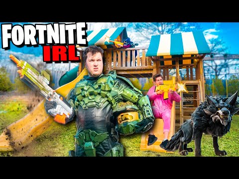 FORTNITE BATTLE ROYAL IRL CHALLENGE - Fortnite Chapter 2 Season 6 Box Fort