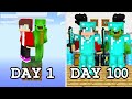 100 Days But It S Only One Block In Minecraft