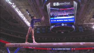 Gabby Douglas&#39; routines from the 2012 Olympic Gymnastics trials