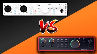 Video thumbnail for Focusrite Scarlett 2i2 4th Generation VS Arturia Minifuse 2 by The GarageBand Guide