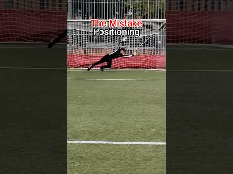 Positioning ✅❌ #football #goalkeeper #gk #soccer #goalkeepertips #footballshorts #foryou #fyp