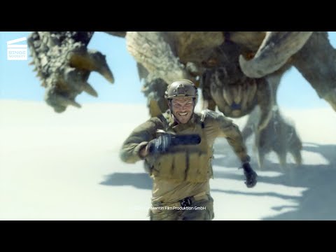 Monster Hunter: Diablos attacks Artemis' team (HD CLIP)