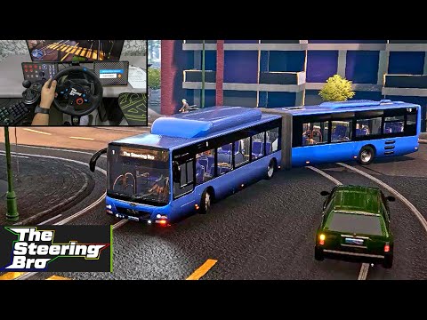Bus Simulator 21 - MAN Lion's City CNG Articulated - Realistic Drive | G29 Steering Wheel Gameplay