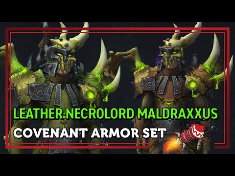 Leather Necrolord Maldraxxus Covenant Armor Set - Shadowlands
