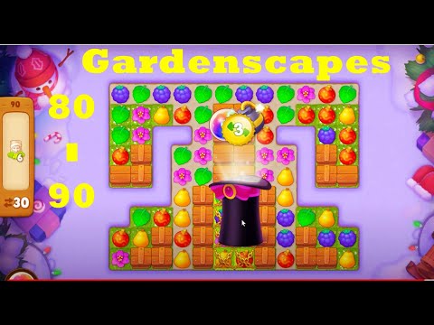 Gardenscapes Level 80 - 90 HD beautiful garden | gameplay | walkthrough | ios | android | pc game