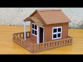 DIY Making A Beautiful House Model With Cardboard Very Simple