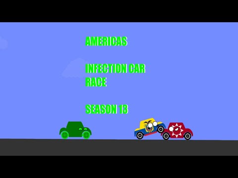 Americas Infection Car Race | Country Cars | Algodoo | Season 13