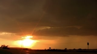 preview picture of video 'Incredible Storm/Sunset in OK Panhandle 5-18-13'