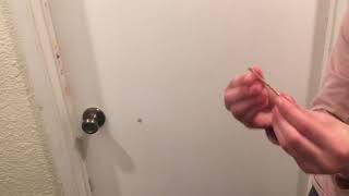How to unlock your bathroom door.