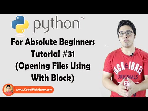 Using With Block To Open Python Files | Python Tutorials For Absolute Beginners In Hindi 31