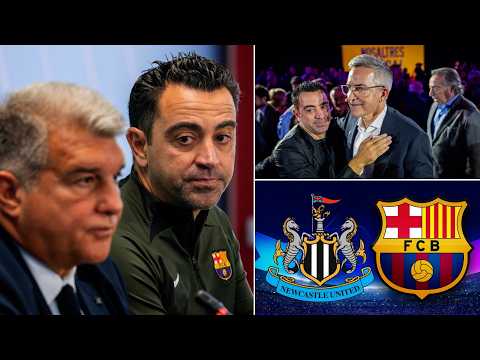 XAVI AND LAPORTA'S WAR OF WORDS AHEAD OF NEWCASTLE VS BARCELONA...