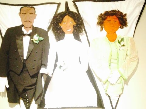 Digitized Debutante Triple Quilt Installation from Riché Richardson's "Portraits" Exhibition
