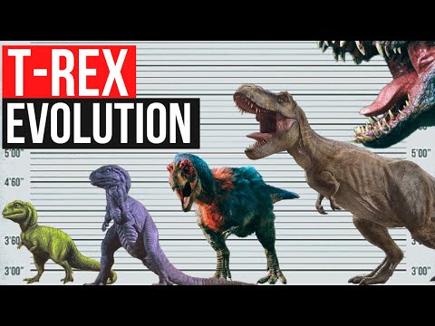 T-rex Evolution 1900 - 2022 | Jurassic Park, Jurassic World Dominion