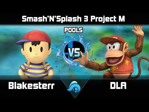 Smash n Splash 3 Project M Singles Pools - Blakesterr (Ness/Fox) vs. DLA (Diddy Kong)